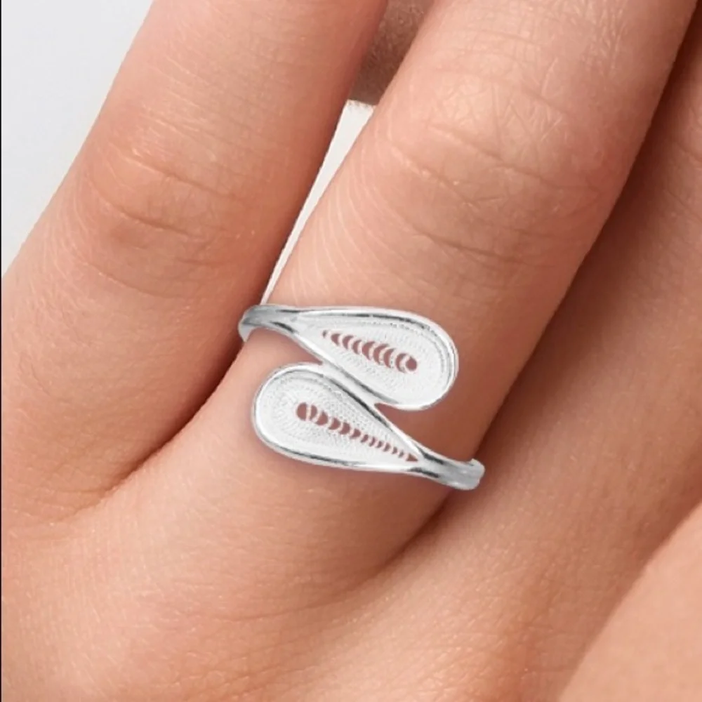 Sterling Silver Bypass Ring